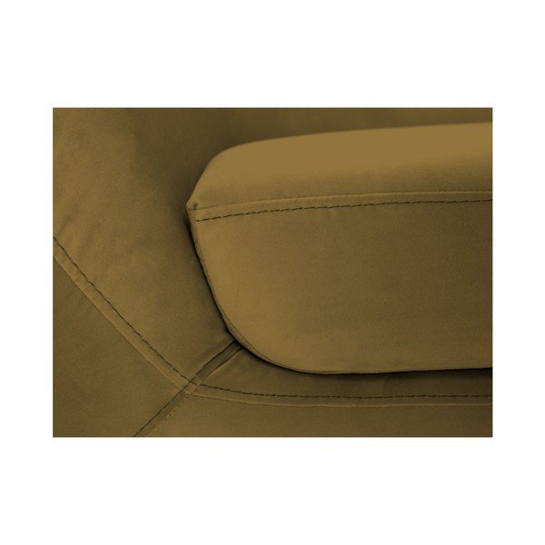 Divvietīgs dīvāns zelta krāsā Mazzini Sofas Amelie-image-1