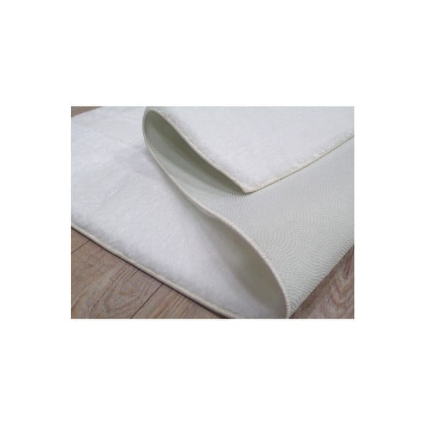 Balts mazgājams paklājs 120x150 cm Pelush White – Mila Home-image-2