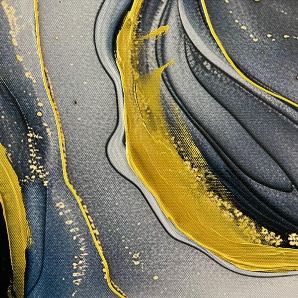 Attēls ar manuāli gleznotiem elementiem 70x100 cm Sky – Styler-image-2