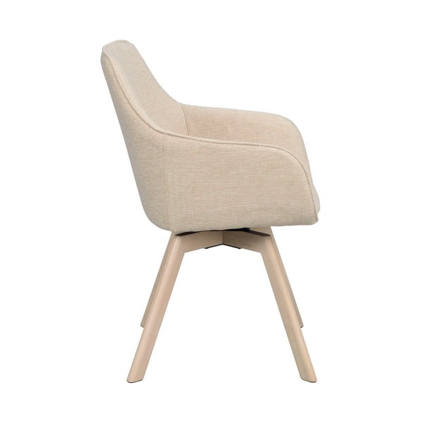 Bēši polsterēti ēdamistabas krēsli (2 gab.) Alison – Rowico-image-3