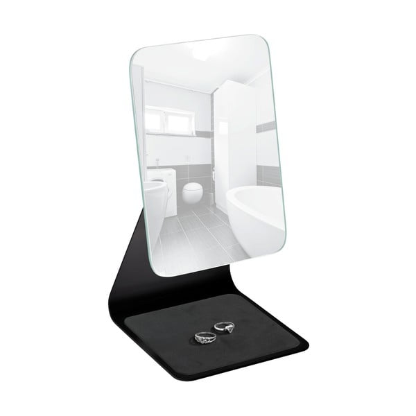 Melns kosmētikas spogulis Wenko Frisa