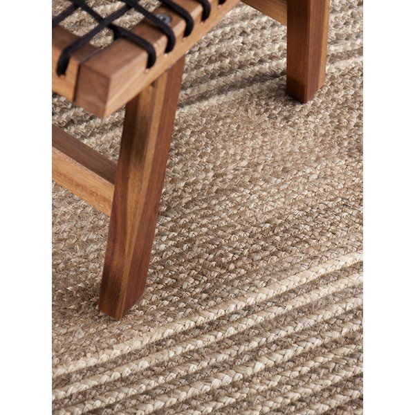 Gaiša dabīga toņa/tumša dabīga toņa divpusējs/ar rokām darināts džutas celiņa paklājs 80x200 cm Juno – Hanse Home-image-3