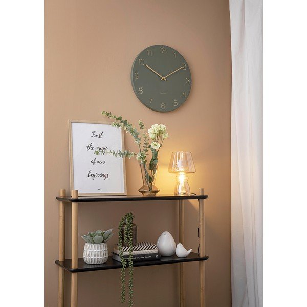 Dzeltena stikla galda lampa Leitmotiv Glass, augstums 25 cm-image-1