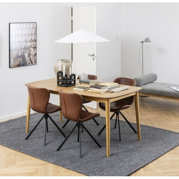 Izvelkamais ēdamgalds ar ozolkoka imitācijas virsmu 180x90 cm Montreux – Actona-image-1