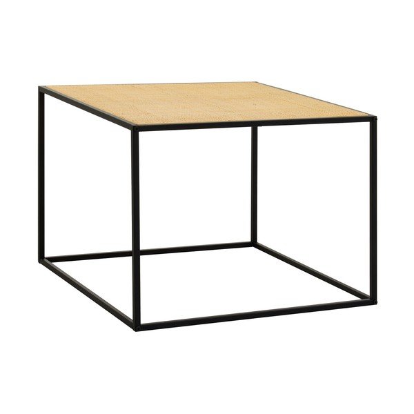 Dabīga toņa rotangpalmas žurnālgaldiņš 60x60 cm Depok – Premier Housewares