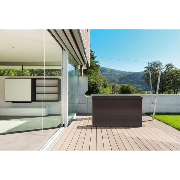 Tumši brūna dārza uzglabāšanas kaste Java – Keter-image-1