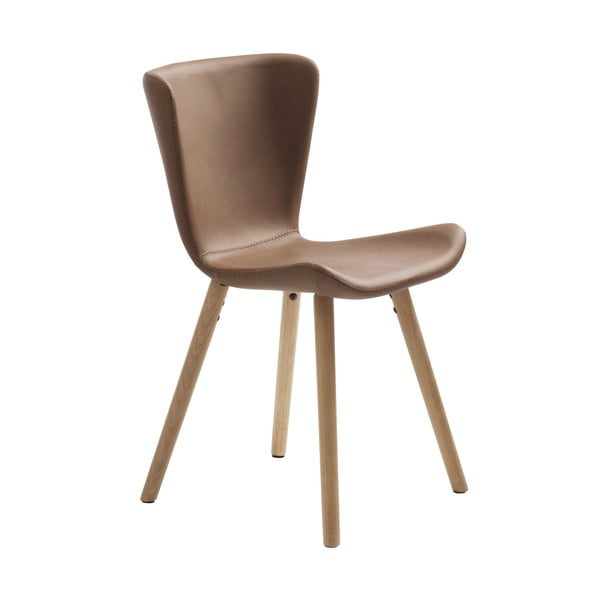 Konjakbrūns mākslīgās ādas pusdienu krēsls Teslin – Unique Furniture