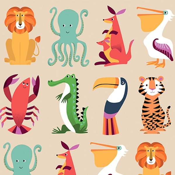 Iepakošanas papīrs Rex London Colourful Creatures