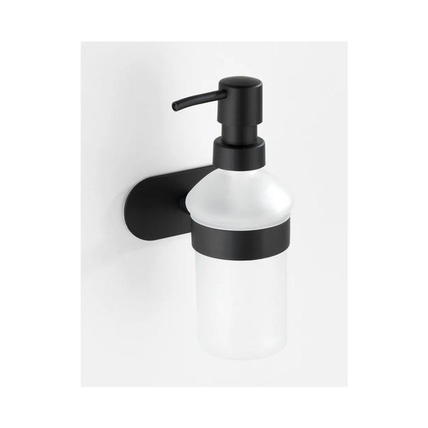 Matēti melns nerūsējošā tērauda pašlīmējošs vannas istabas piederumu komplekts Orea – Wenko-image-4