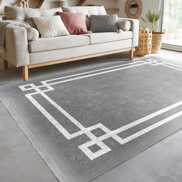 Pelēks paklājs 160x230 cm – Mila Home-image-1