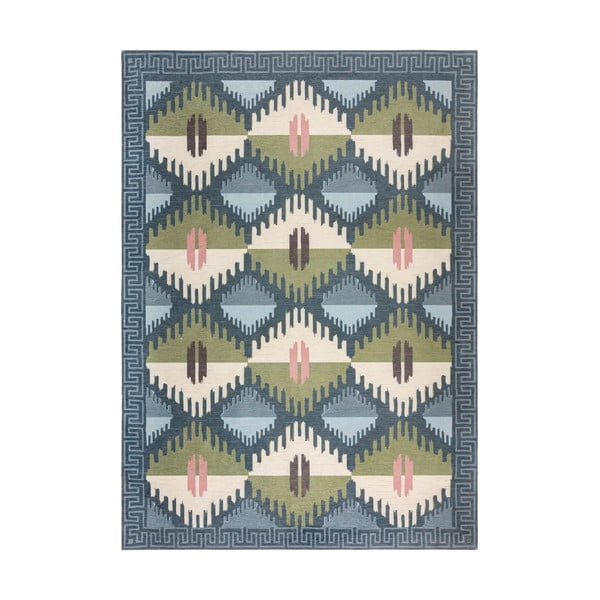 Zils paklājs 170x240 cm Lawson Kilim – Flair Rugs