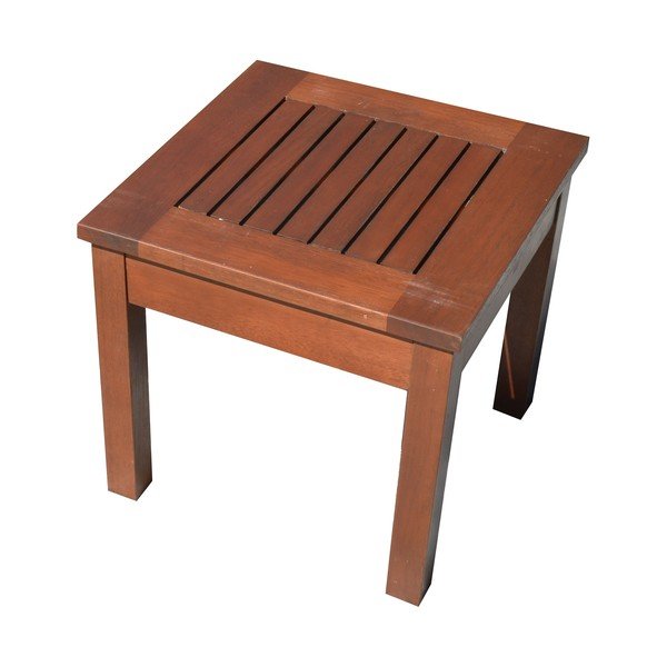 Eikalipta masīvkoka dārza sānu galdiņš 40x40 cm Sonora – Garden Pleasure-image-1