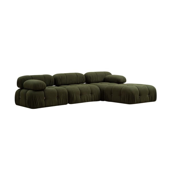Tumši zaļš stūra dīvāns (ar maināmu stūri) Bubble – Artie