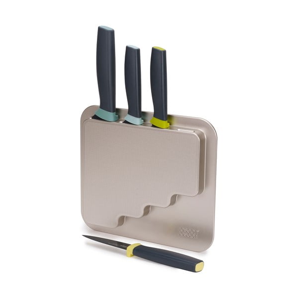 Nažu komplekts ar statīvu (4 gab.) ar nerūsējošā tērauda asmeni DoorStore™ – Joseph Joseph-image-1