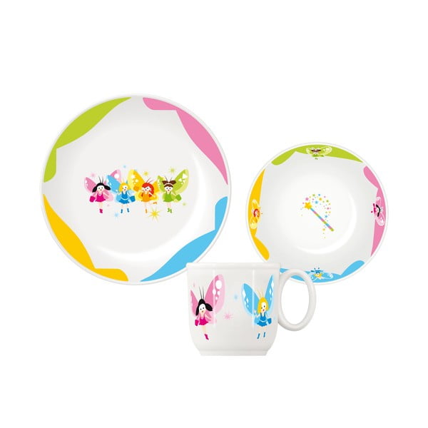 Porcelāna pusdienu komplekts bērniem (3 gab.) Bambini – Tescoma-image-1