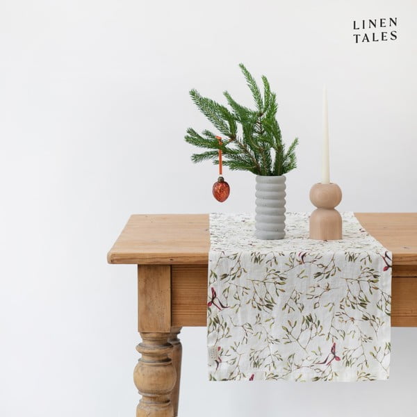 Lina galda celiņš ar Ziemassvētku motīvu 40x200 cm – Linen Tales