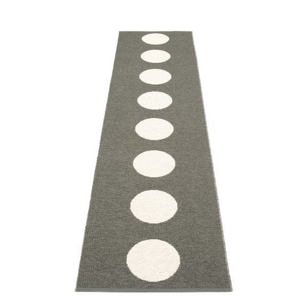 Tumši pelēks iekštelpu un āra celiņa paklājs 70x300 cm Vera Charcoal – Pappelina