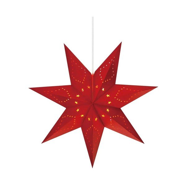 Sarkans piekarināms Ziemassvētku gaismas dekors Saturnus – Markslöjd