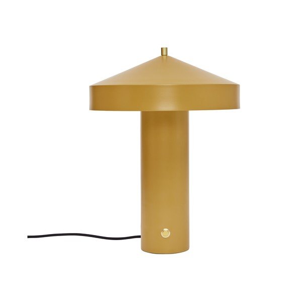 Okera dzeltena metāla galda lampa (augstums 41 cm) Hatto – OYOY Living Design