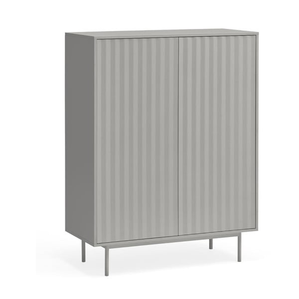 Pelēka augsta kumode 97x130 cm Sierra – Teulat-image-2