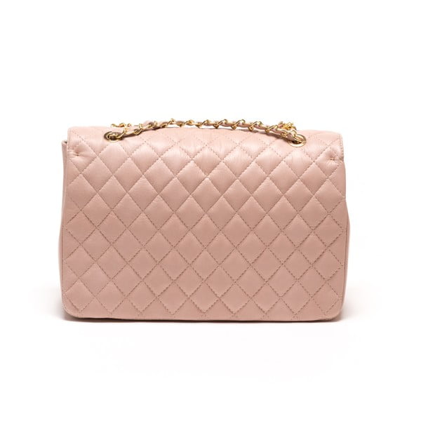 Casla ādas rokassoma, rozā krāsā-image-2