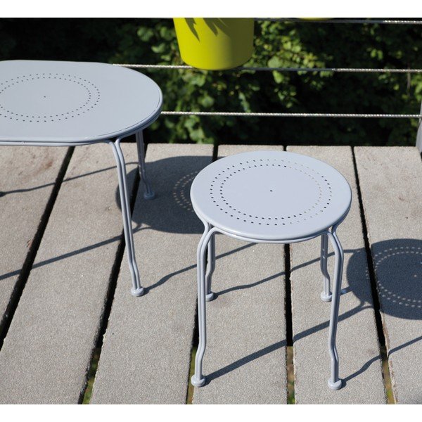 Pelēks balkona galds Esschert Design Nature-image-1