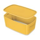 Dzeltena glabāšanas kaste ar vāku Leitz Cosy, tilpums 5 l