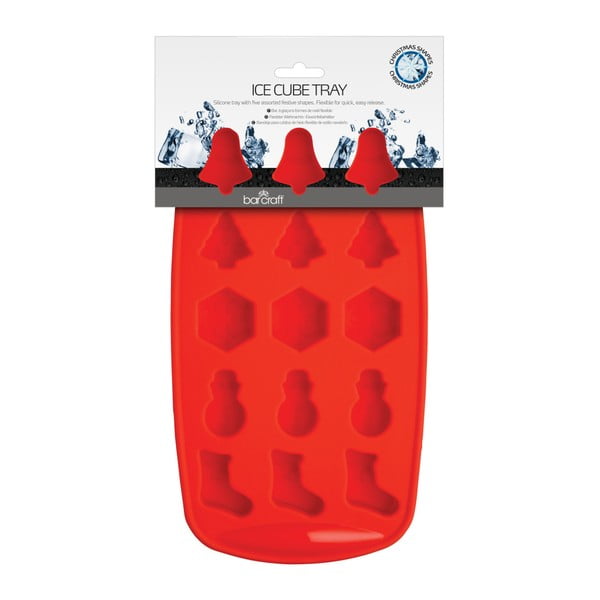 Kitchen Craft Sarkanais ledus kubiņu paplātes-image-1
