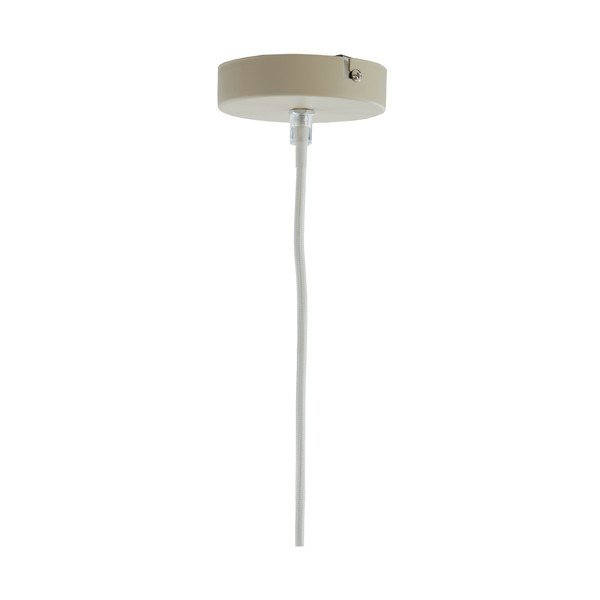 Krēmkrāsas piekaramā lampa ar auduma abažūru ø 10 cm Sukau – Light & Living-image-3
