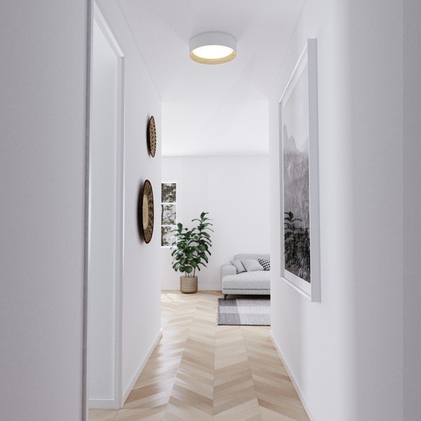 Krēmkrāsas LED griestu lampa ø 45 cm – SULION-image-2