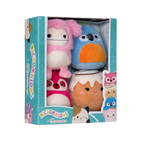 Plīša rotaļlietas (4 gab.) Micromallows 4Pack – SQUISHMALLOWS-image-3