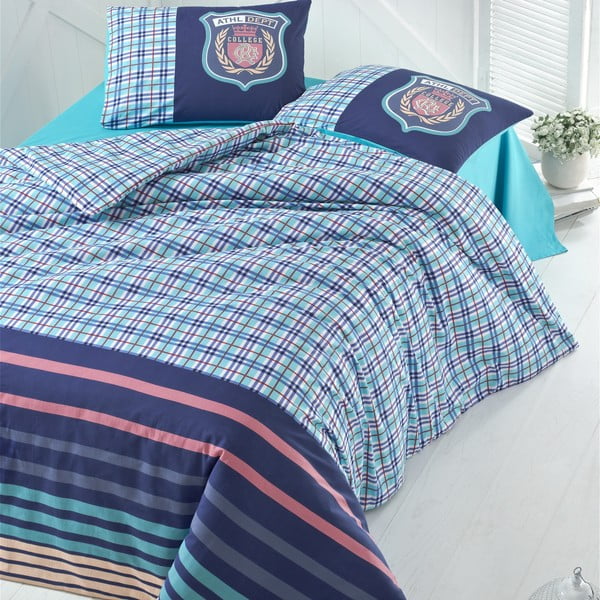 Divguļamās gultas gultas veļa ar palagu Kolāža, 200 x 220 cm