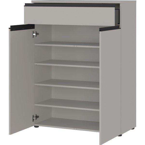 Pelēks apavu plaukts ar atvilktnēm Bastia – Germania-image-2