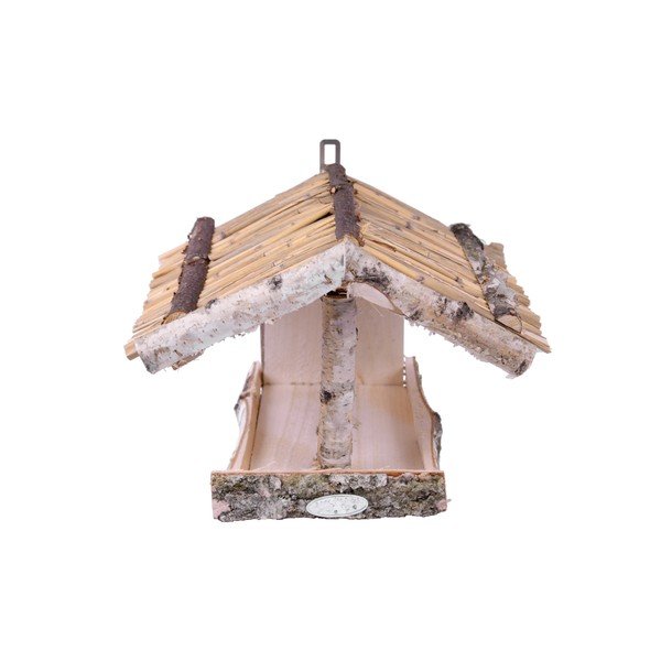 Koka sienas putnu barotava Esschert Design, augstums 24,5 cm-image-1