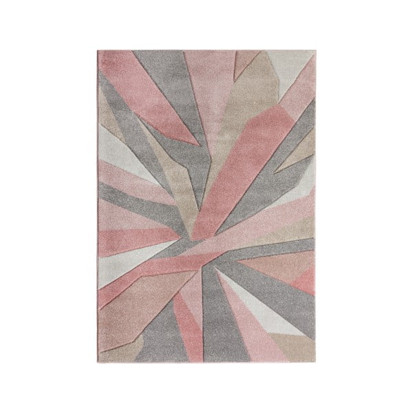 Rozā paklājs Flair paklāji Shatter, 160 x 230 cm