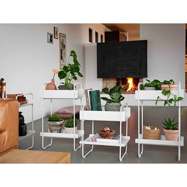 Gaiši pelēks metāla konsoles galds 24x48 cm A-Console – Zone-image-1
