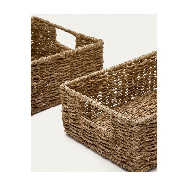 Uzglabāšanas grozi (2 gab.) no jūraszāles 36x27x10 cm Tossa – Kave Home-image-2