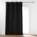 Melns mikrošķiedras siltumizolējošs aizkars 135x260 cm Micropolar – douceur d'intérieur