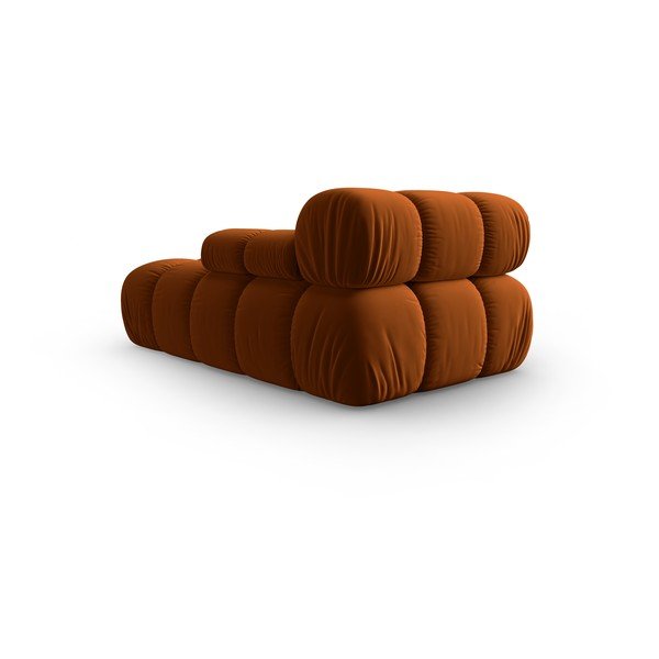 Oranžs samta zvilnis (ar labo stūri) Bellis – Micadoni Home-image-4