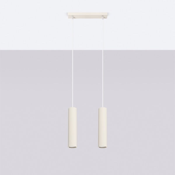 Krēmkrāsas piekaramā lampa Gleam – Sollux-image-4