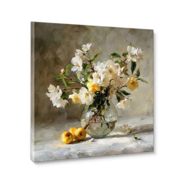 Drukāta glezna ar rāmi 70x70 cm Apple Flowers – Styler-image-4