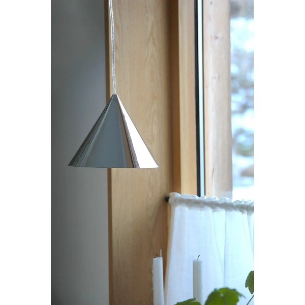 Sudraba krāsas metāla piekaramā lampa ar metāla abažūru ø 19 cm Tip – Markslöjd-image-3