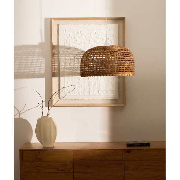 Dabīga toņa abažūrs ø 52 cm Dakira – Kave Home-image-1