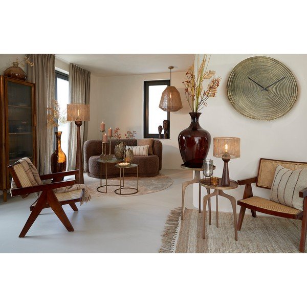 Brūna mango koka vitrīna 58x180 cm Mocu – Light & Living-image-1