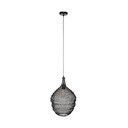 Melna griestu lampa White Label Lena, ø 37 cm
