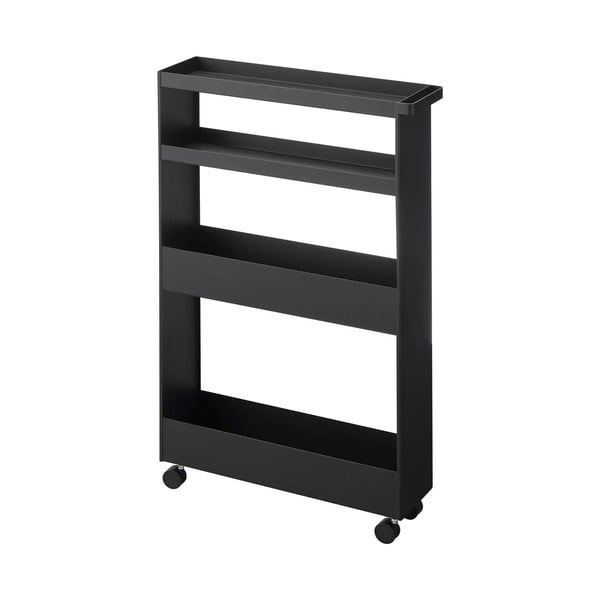 Matēti melns tērauda vannas istabas plaukts 48x80,5 cm Tower – YAMAZAKI