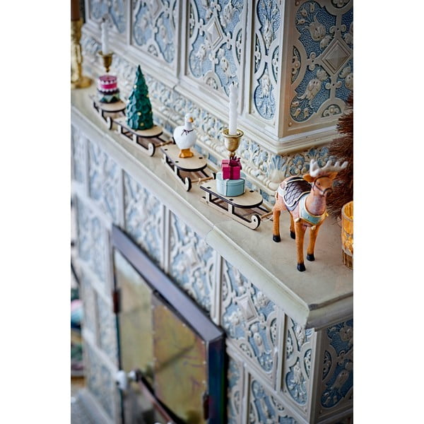 Svečturis ar Ziemassvētku motīvu no polirezīna Dasher – Bloomingville-image-1