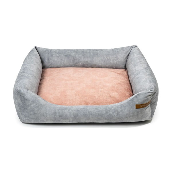 Rozā/gaiši pelēka mājdzīvnieku gulta suņiem 75x85 cm SoftBED Eco L – Rexproduct