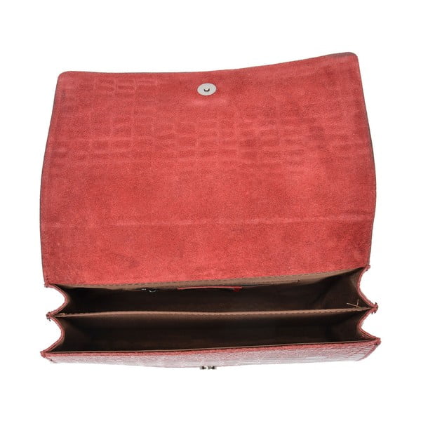 Sarkana ādas somiņa Carla Ferreri Chain-image-3