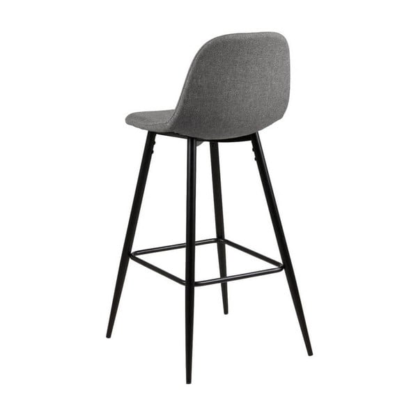 Gaiši pelēks bāra krēsls ar metāla pamatni Actona Wilma-image-2